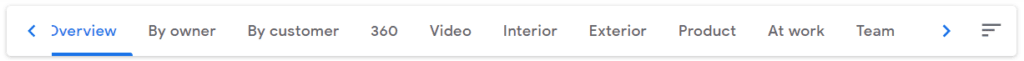 Google My Business Photo Categories