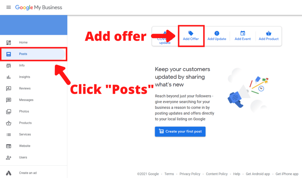 How to Add An Offer to GBP