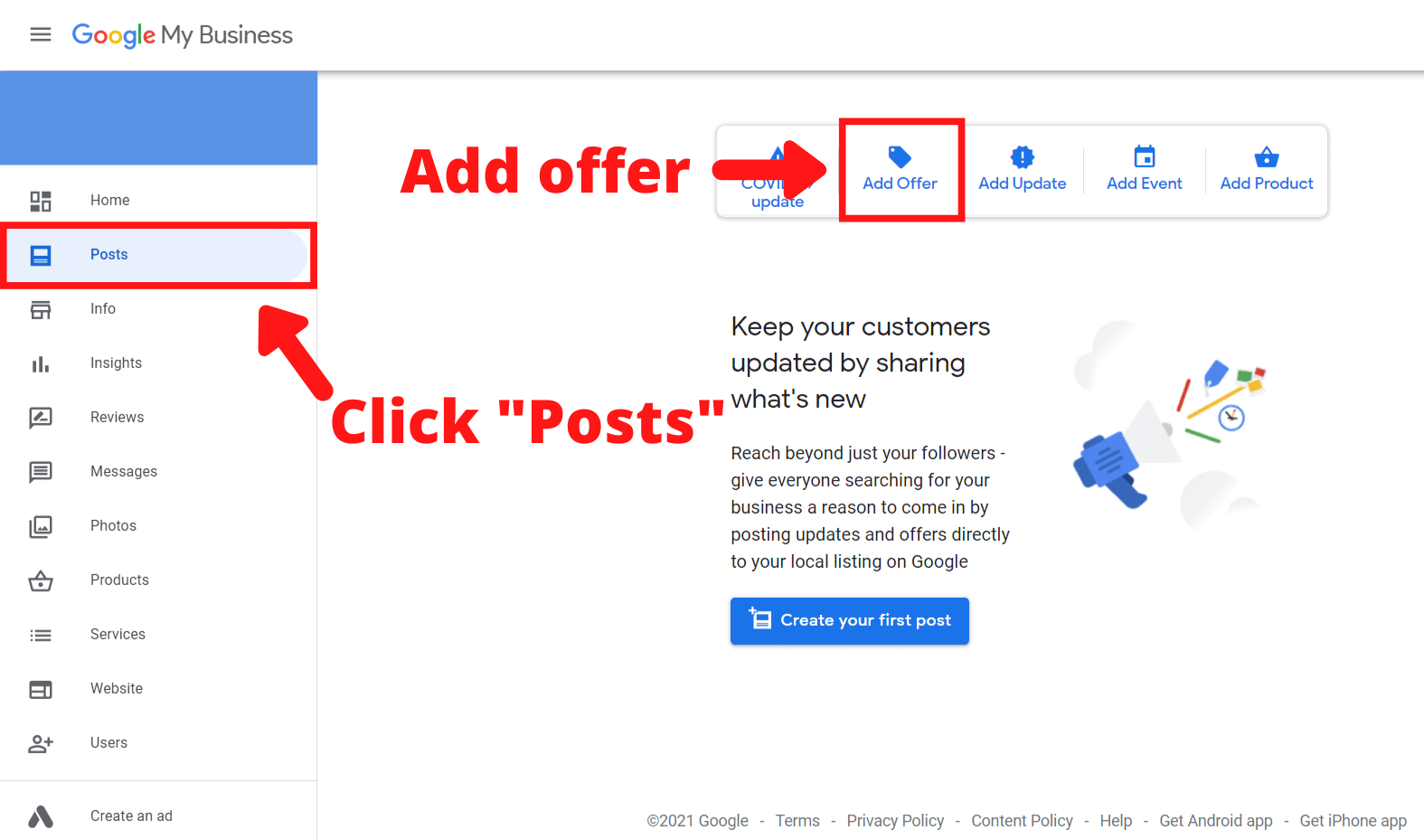 How to Add An Offer to GBP