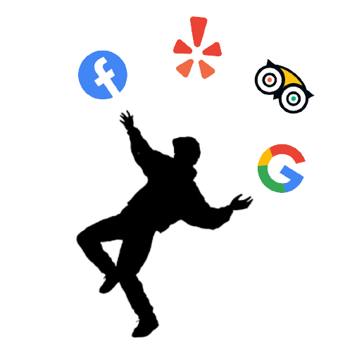 Struggling to juggle Facebook, Yelp, TripAdvisor, and Google