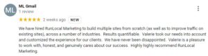 RunLocal Marketing 5 Star Customer Review